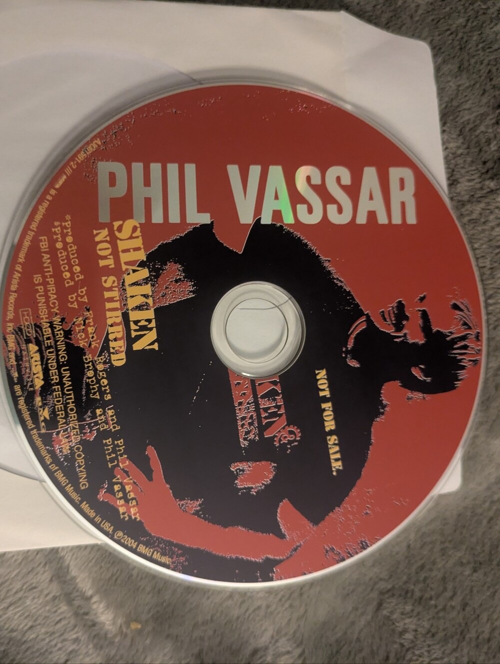 Phil Vassar – Shaken Not Stirred audio CD.Artist: Phil VassarAlbum